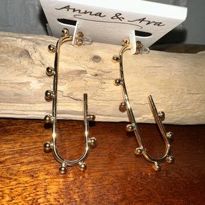 Anna & Ava Gold Drop Dot Earrings